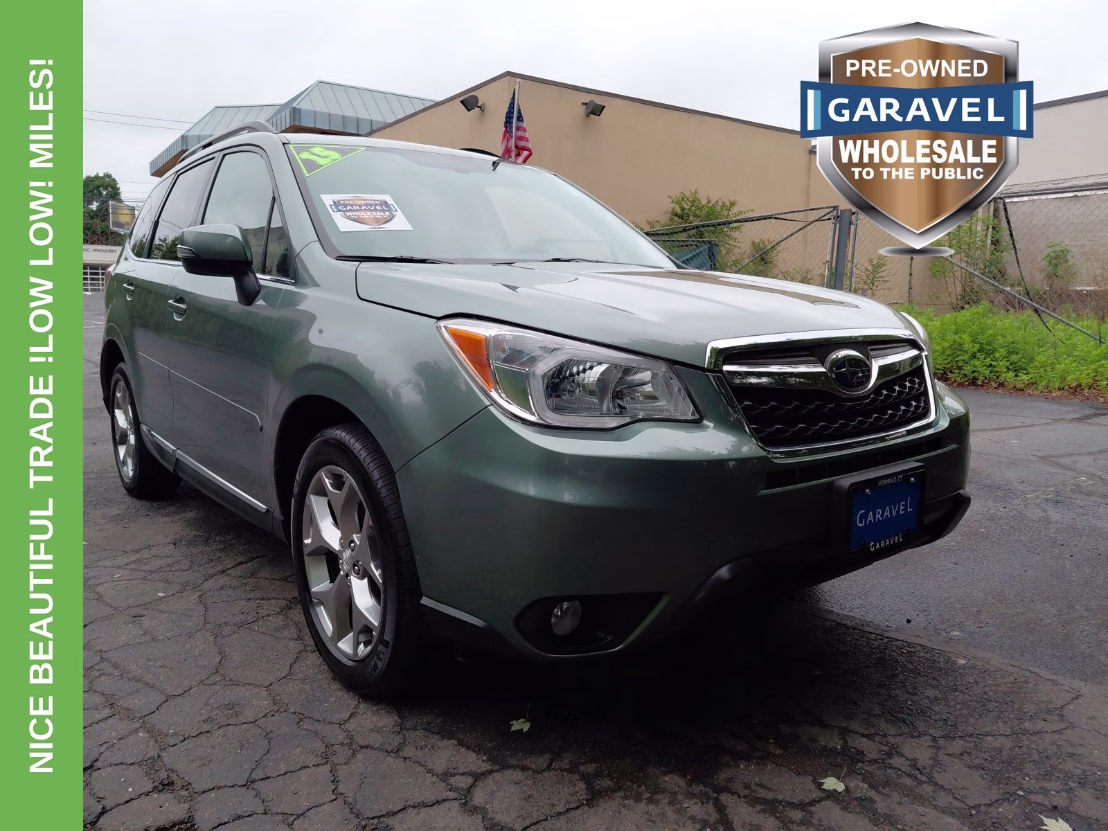 2015 Jasmine Green Metallic Subaru Forester 2.5i Touring AWD SUV