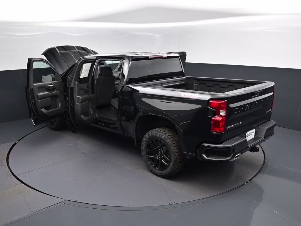 2026 Black Chevrolet Silverado 1500 Custom Trail Boss 4X4 Truck