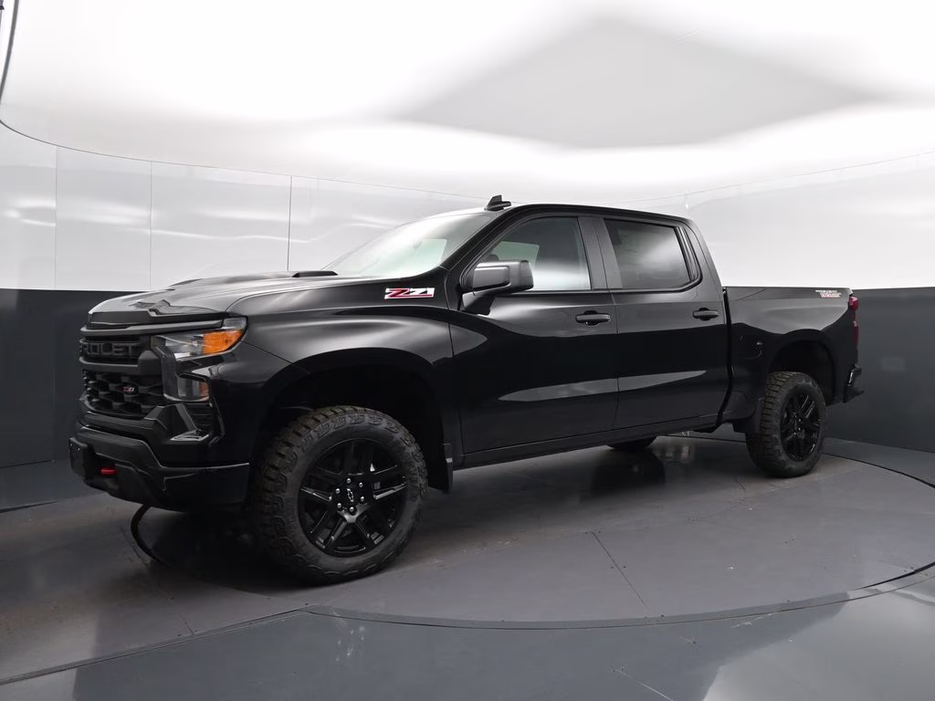 2026 Black Chevrolet Silverado 1500 Custom Trail Boss 4X4 Truck