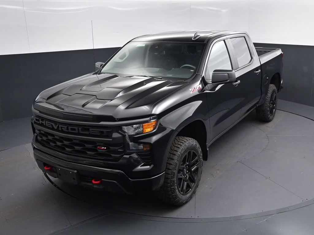 2026 Black Chevrolet Silverado 1500 Custom Trail Boss 4X4 Truck
