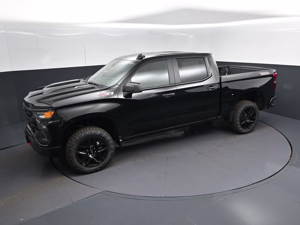 2026 Black Chevrolet Silverado 1500 Custom Trail Boss 4X4 Truck
