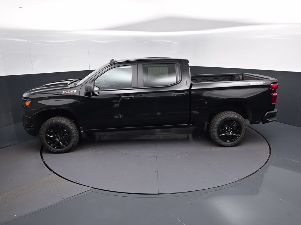2026 Black Chevrolet Silverado 1500 Custom Trail Boss 4X4 Truck