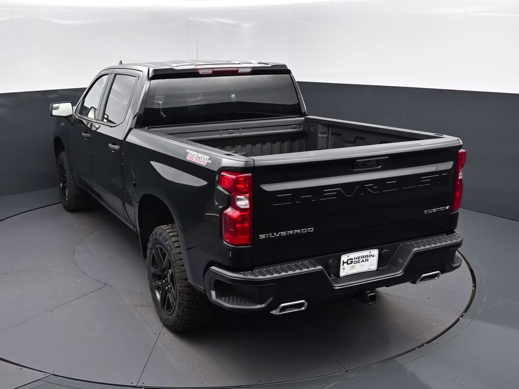 2026 Black Chevrolet Silverado 1500 Custom Trail Boss 4X4 Truck