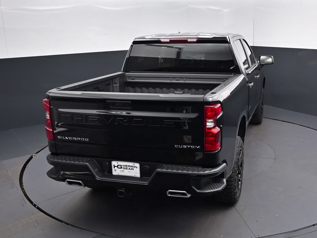 2026 Black Chevrolet Silverado 1500 Custom Trail Boss 4X4 Truck