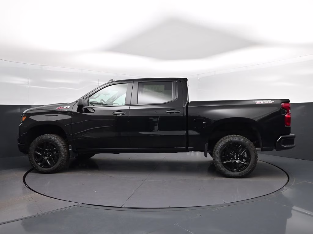 2026 Black Chevrolet Silverado 1500 Custom Trail Boss 4X4 Truck