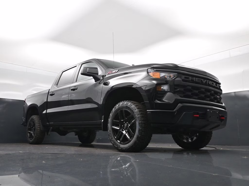 2026 Black Chevrolet Silverado 1500 Custom Trail Boss 4X4 Truck