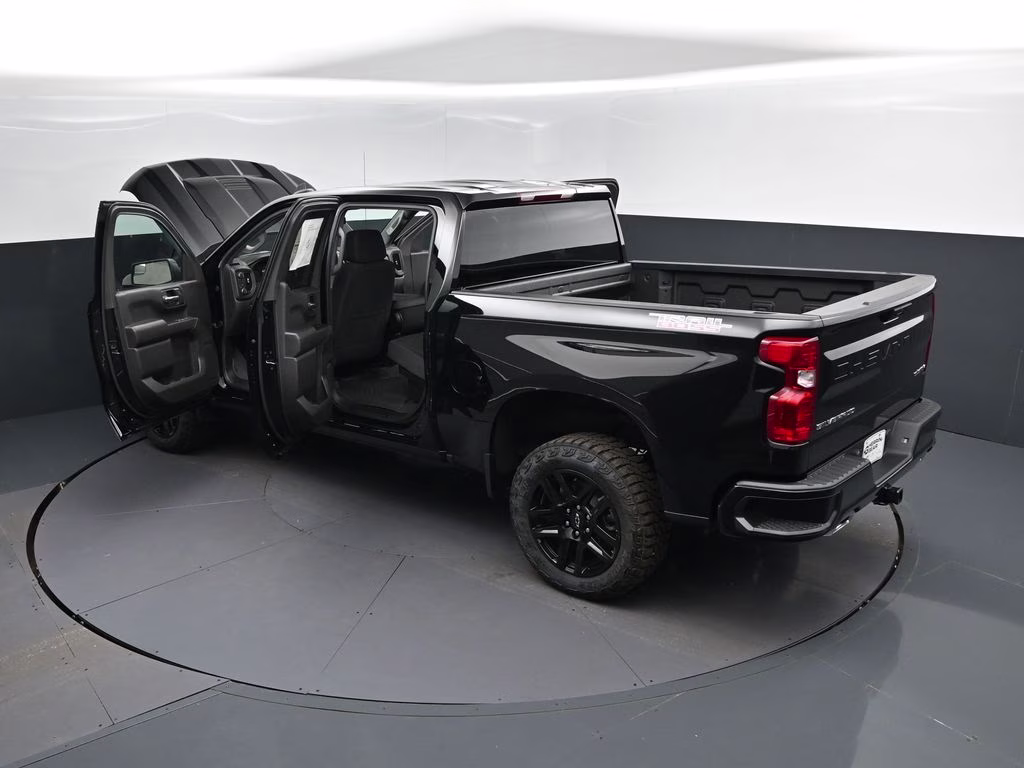 2026 Black Chevrolet Silverado 1500 Custom Trail Boss 4X4 Truck