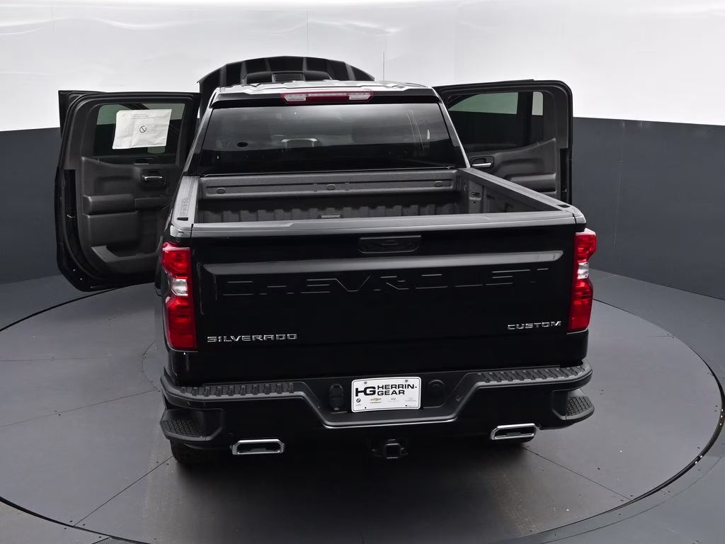 2026 Black Chevrolet Silverado 1500 Custom Trail Boss 4X4 Truck