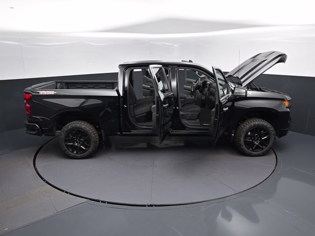 2026 Black Chevrolet Silverado 1500 Custom Trail Boss 4X4 Truck