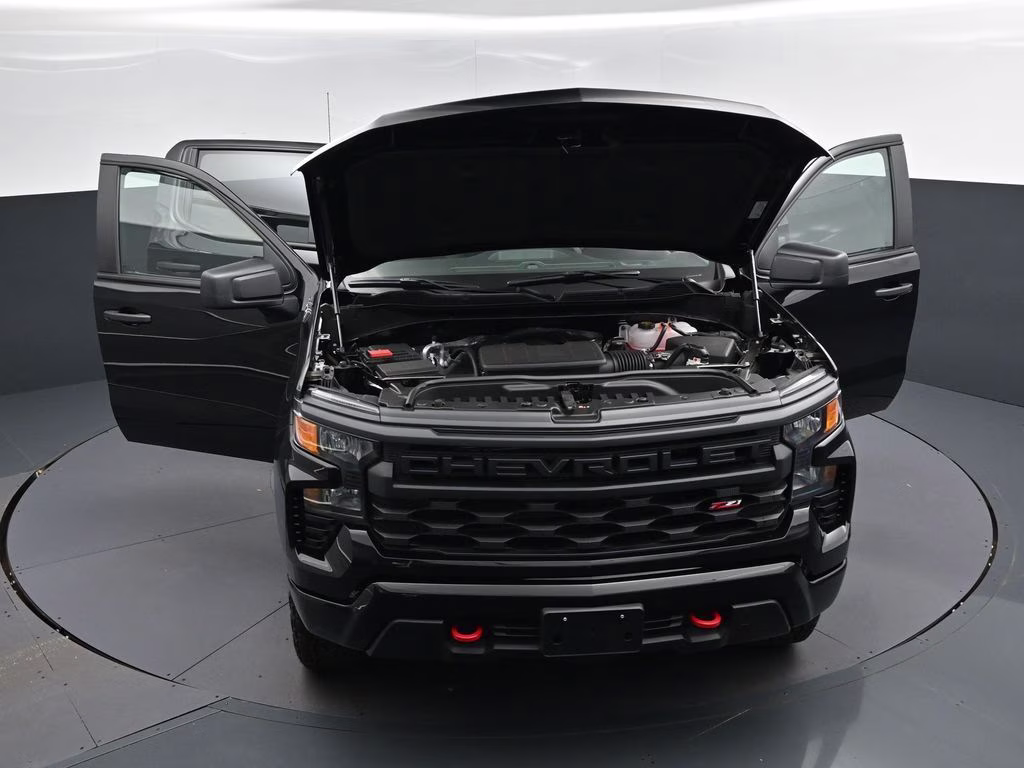 2026 Black Chevrolet Silverado 1500 Custom Trail Boss 4X4 Truck