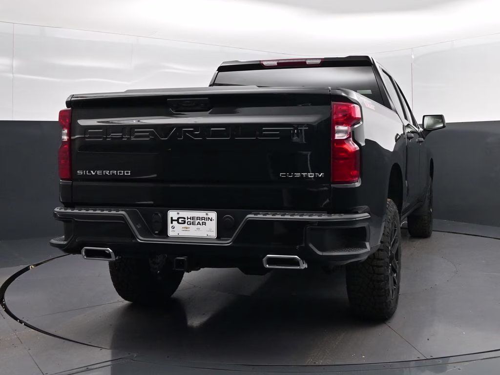 2026 Black Chevrolet Silverado 1500 Custom Trail Boss 4X4 Truck