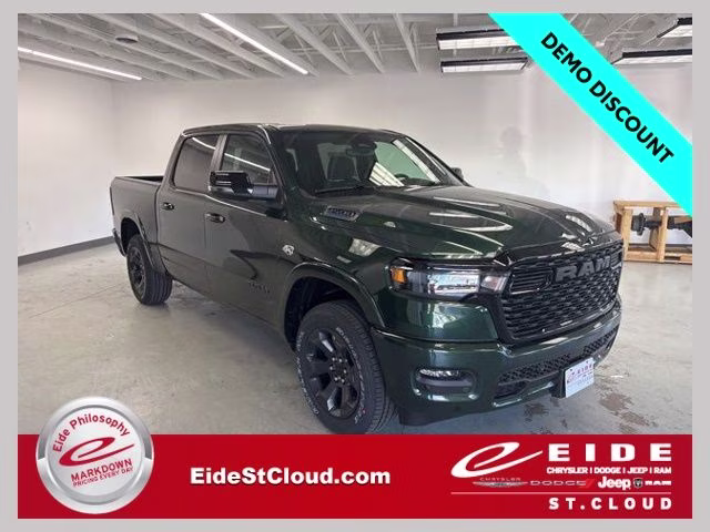 2026 Serrano Green Metallic Ram 1500 Big Horn Night Edition 4X4 Truck