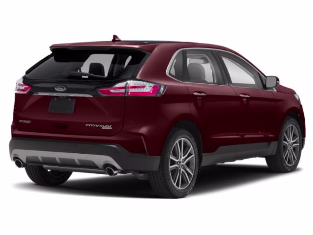 2020 Burgundy Ford Edge Titanium AWD SUV