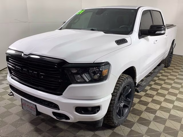 2021 Bright White Clearcoat Ram 1500 Big Horn 4X4 Truck