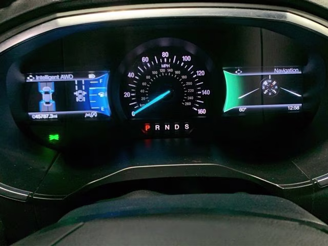 2020 Burgundy Ford Edge Titanium AWD SUV