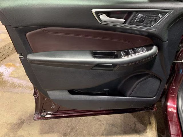 2020 Burgundy Ford Edge Titanium AWD SUV