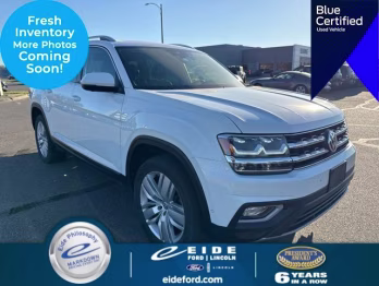 2019 Pure White Volkswagen Atlas SEL Premium AWD SUV