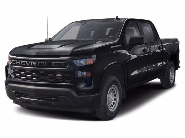 2025 Black Chevrolet Silverado 1500 Custom 4X4 Truck