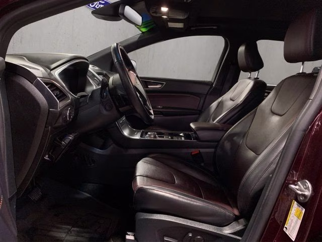 2020 Burgundy Ford Edge Titanium AWD SUV