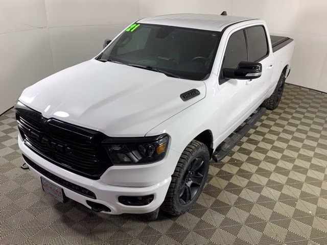 2021 Bright White Clearcoat Ram 1500 Big Horn 4X4 Truck