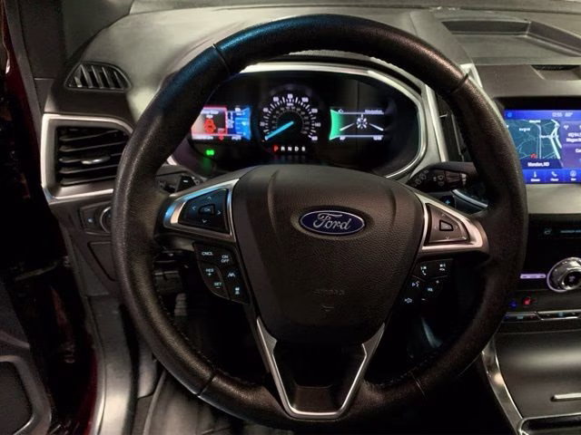 2020 Burgundy Ford Edge Titanium AWD SUV