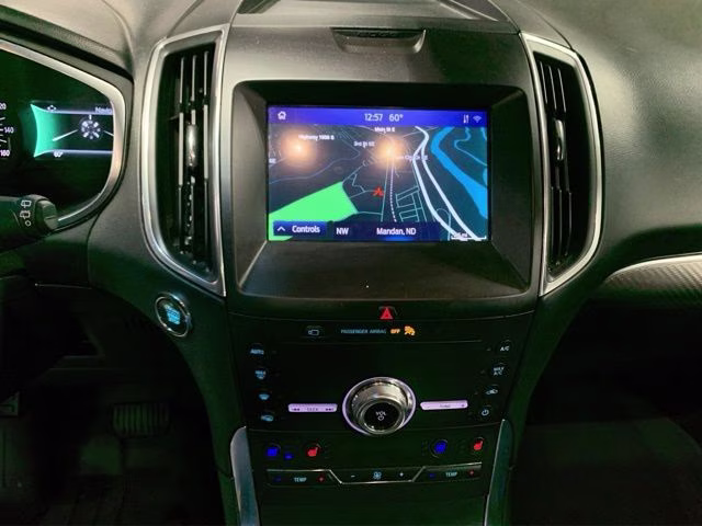 2020 Burgundy Ford Edge Titanium AWD SUV
