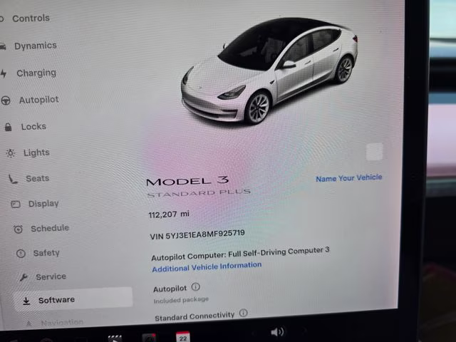2021 Pearl White Multi-Coat Tesla Model 3 Standard Range Plus RWD Sedan