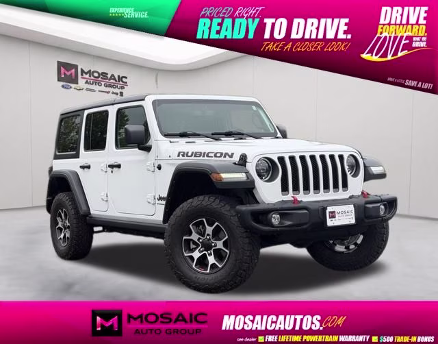 2023 Bright White Clearcoat Jeep Wrangler Rubicon 4X4 SUV