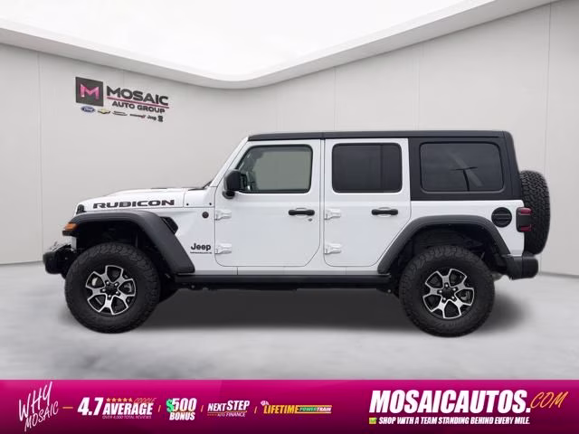 2023 Bright White Clearcoat Jeep Wrangler Rubicon 4X4 SUV