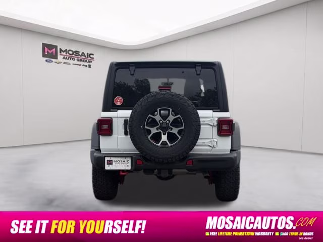 2023 Bright White Clearcoat Jeep Wrangler Rubicon 4X4 SUV