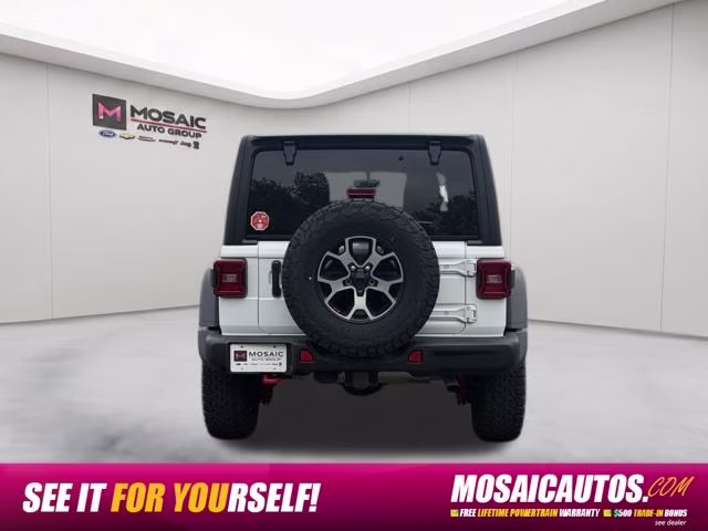 2023 Bright White Clearcoat Jeep Wrangler Rubicon 4X4 SUV