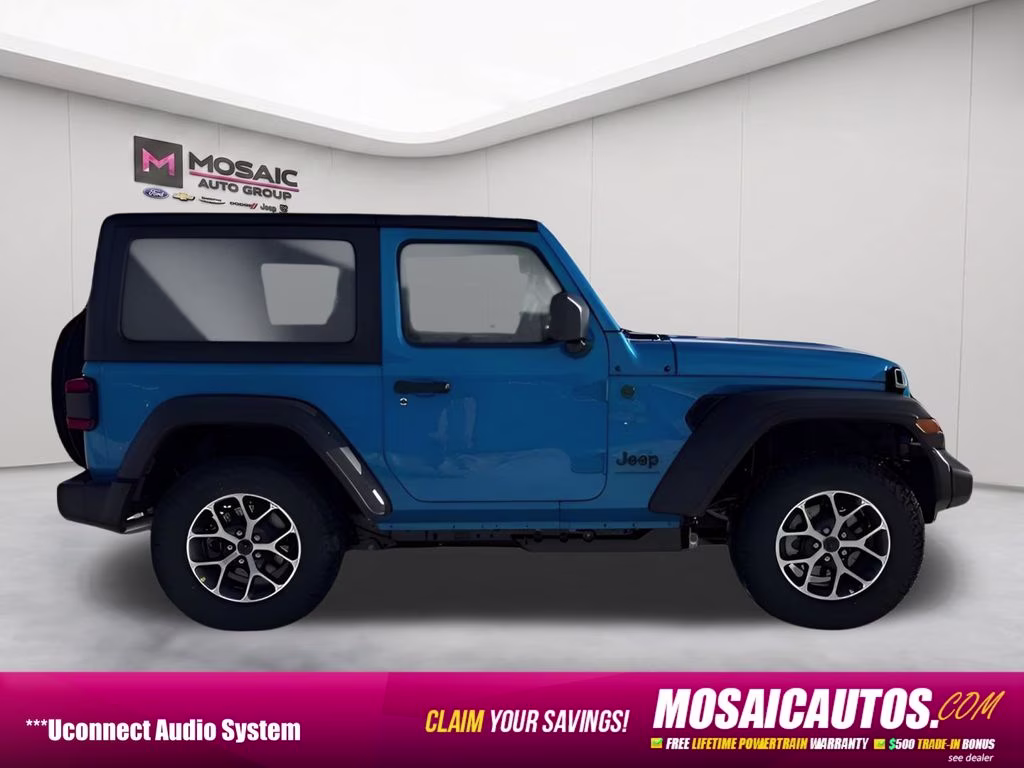2026 Hydro Blue Pearl Coat Jeep Wrangler Sport S Convenience Group 4X4 SUV