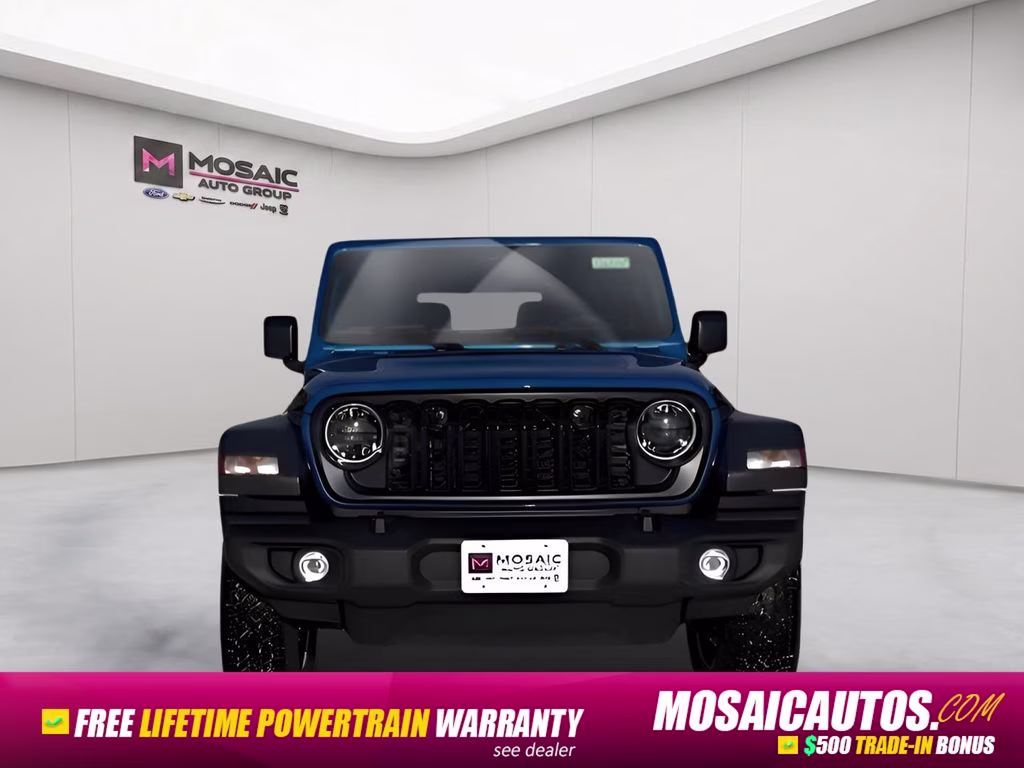 2026 Hydro Blue Pearl Coat Jeep Wrangler Sport S Convenience Group 4X4 SUV