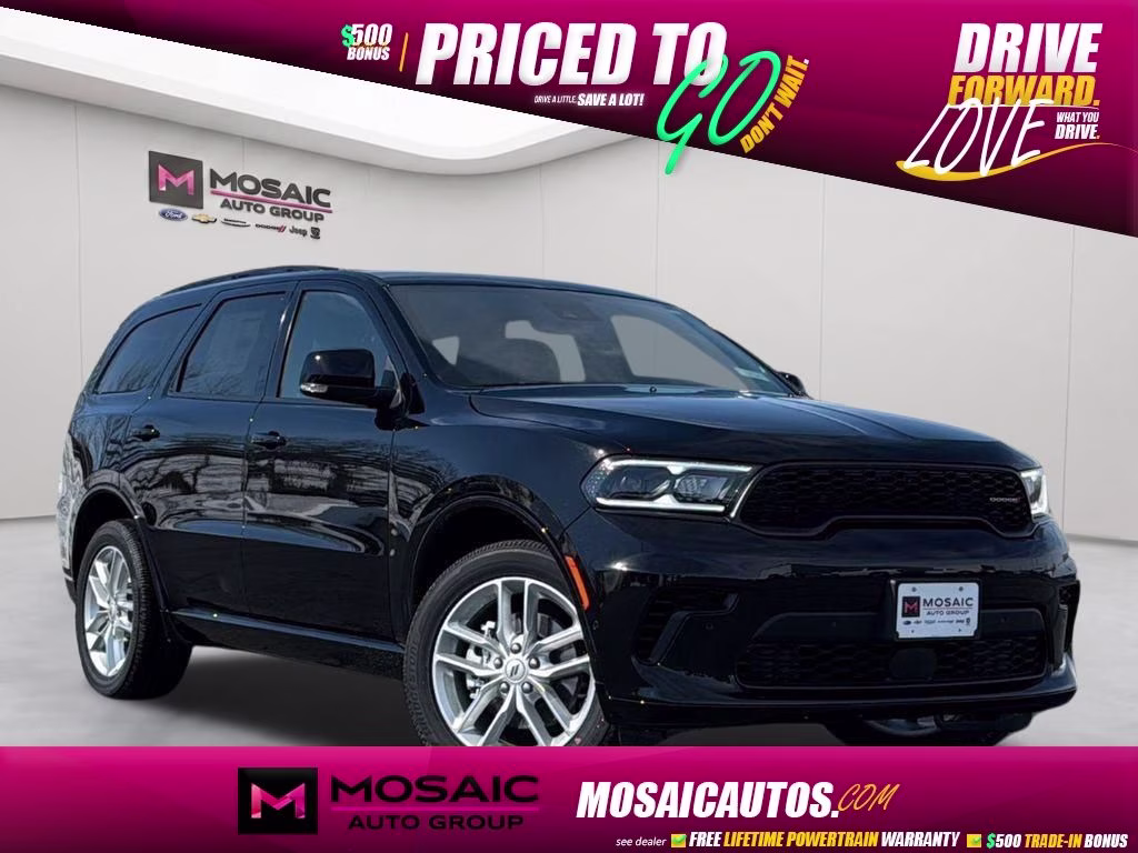 2026 DB Black Crystal Clearcoat Dodge Durango GT Plus AWD SUV