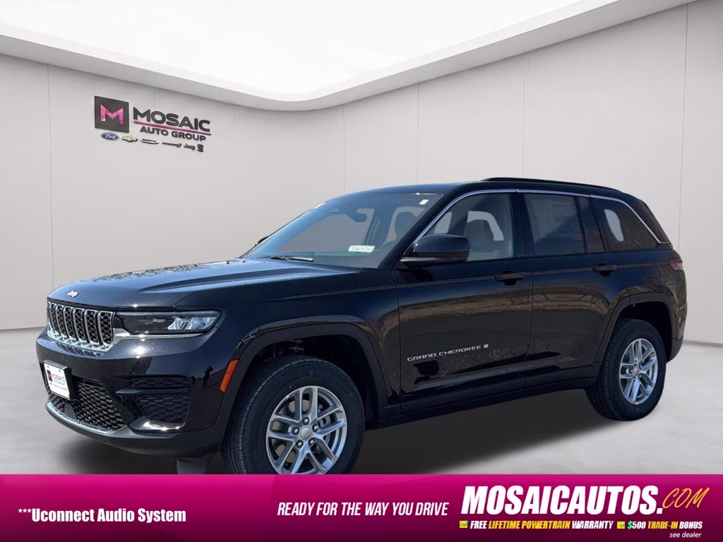 2026 Diamond Black Crystal Pearlcoat Jeep Grand Cherokee Laredo X 4X4 SUV