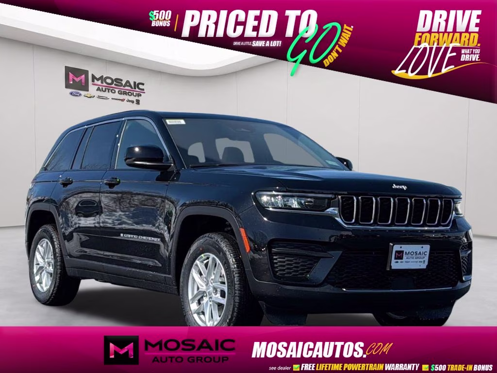 2026 Diamond Black Crystal Pearlcoat Jeep Grand Cherokee Laredo X 4X4 SUV