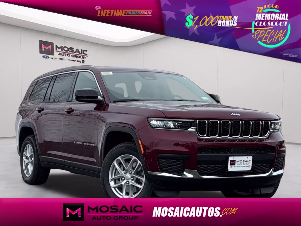 2026 Velvet Red Pearlcoat Jeep Grand Cherokee L Laredo 4X4 SUV