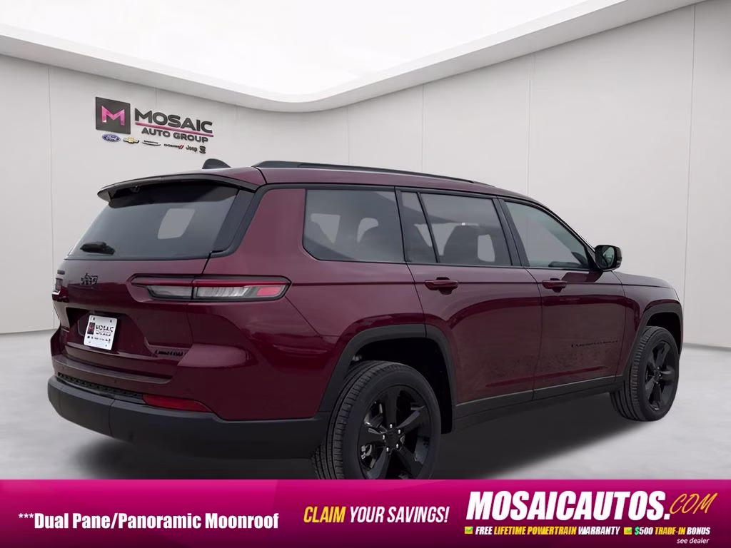 2025 Velvet Red Pearlcoat Jeep Grand Cherokee L Limited Black Appearance Package 4X4 SUV
