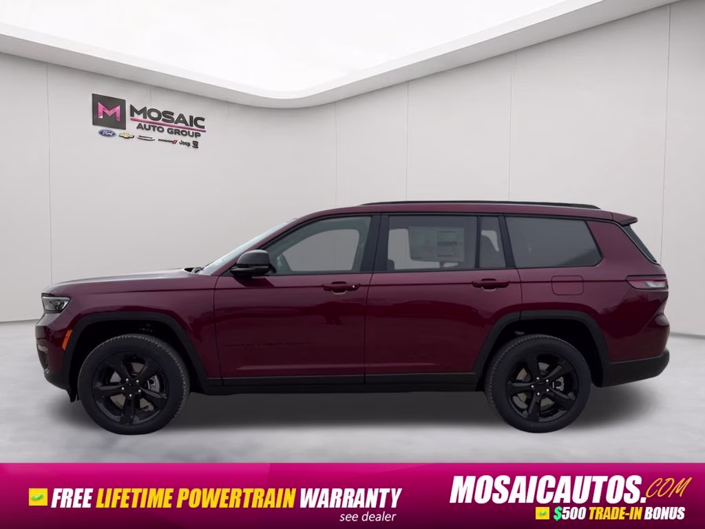 2025 Velvet Red Pearlcoat Jeep Grand Cherokee L Limited Black Appearance Package 4X4 SUV