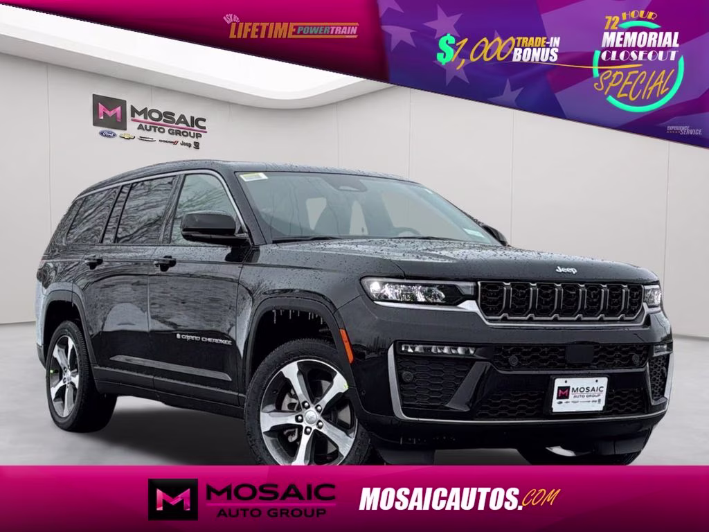 2026 Diamond Black Crystal Pearlcoat Jeep Grand Cherokee L Limited 4X4 SUV