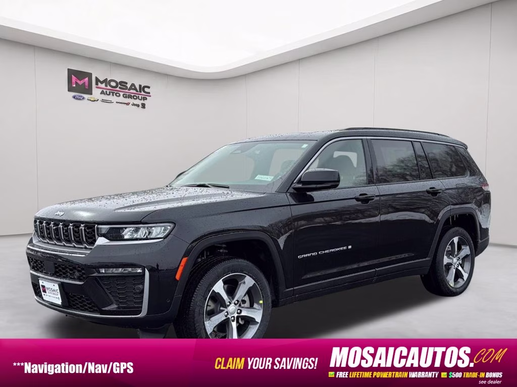 2026 Diamond Black Crystal Pearlcoat Jeep Grand Cherokee L Limited 4X4 SUV