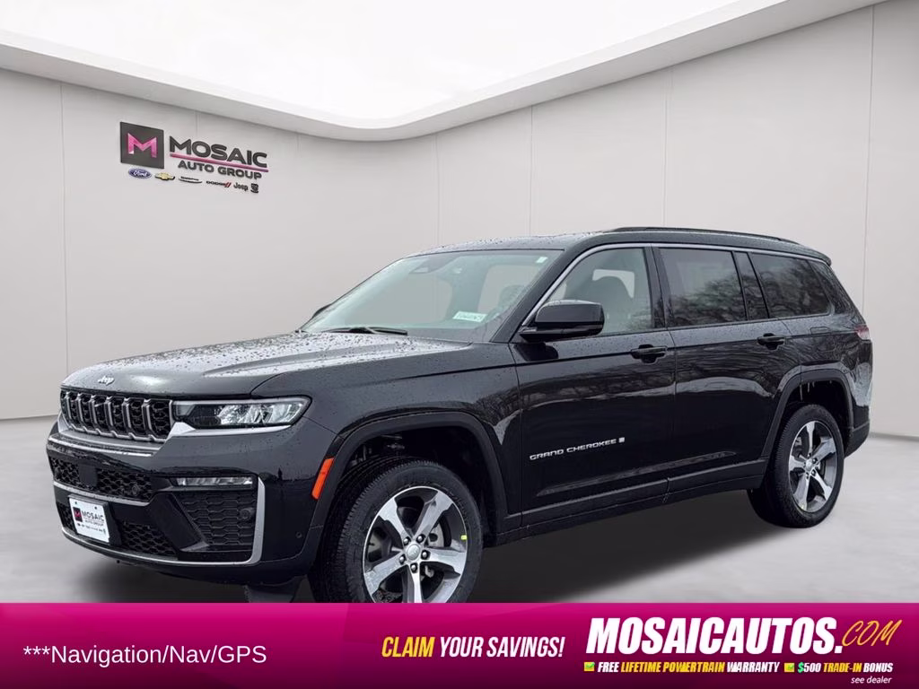2026 Diamond Black Crystal Pearlcoat Jeep Grand Cherokee L Limited 4X4 SUV