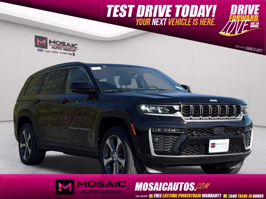 2026 Diamond Black Crystal Pearlcoat Jeep Grand Cherokee L Limited 4X4 SUV