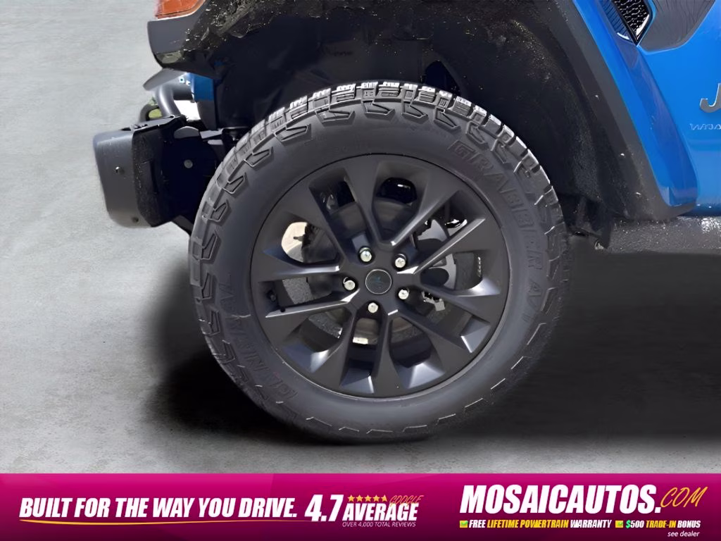 2025 Hydro Blue Pearl Coat Jeep Wrangler Sahara 4xe Quick Order Package 29Q Backcountry 4xe 4X4 SUV