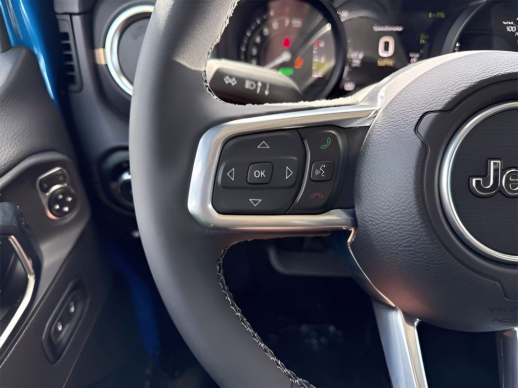 2025 Hydro Blue Pearl Coat Jeep Wrangler Sahara 4xe Quick Order Package 29Q Backcountry 4xe 4X4 SUV
