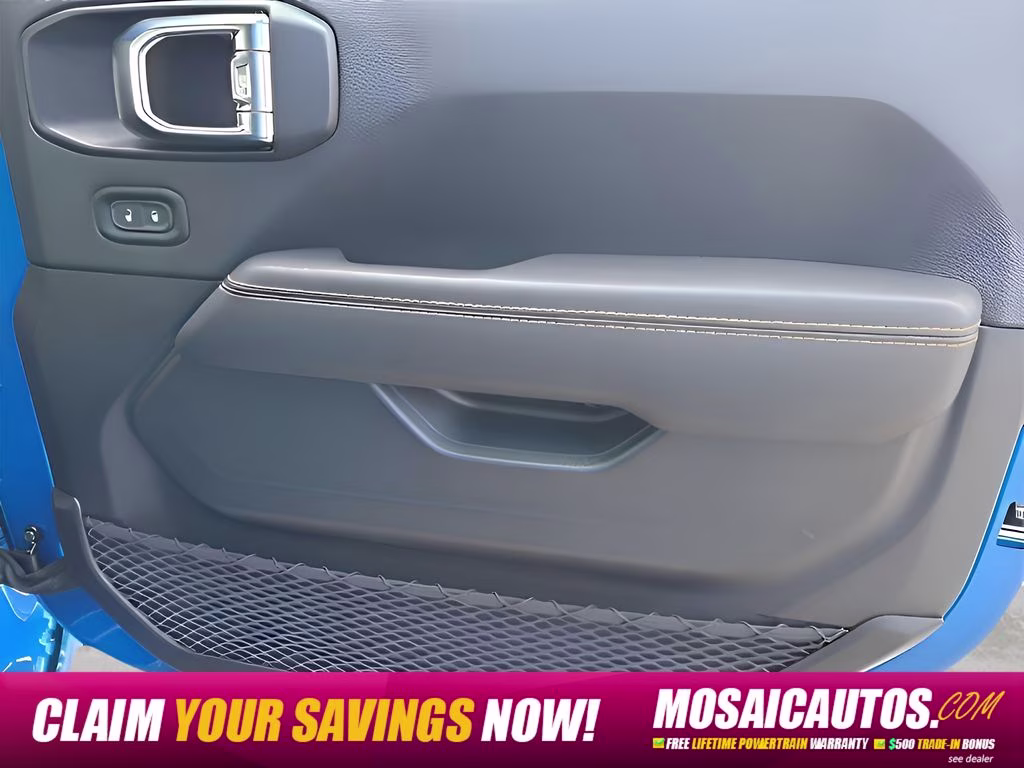 2025 Hydro Blue Pearl Coat Jeep Wrangler Sahara 4xe Quick Order Package 29Q Backcountry 4xe 4X4 SUV