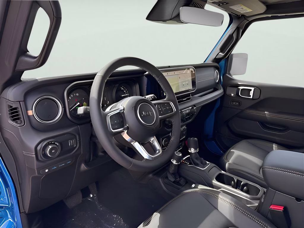 2025 Hydro Blue Pearl Coat Jeep Wrangler Sahara 4xe Quick Order Package 29Q Backcountry 4xe 4X4 SUV
