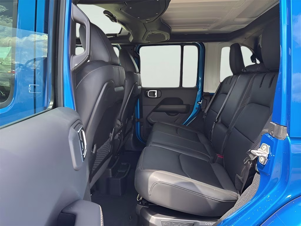 2025 Hydro Blue Pearl Coat Jeep Wrangler Sahara 4xe Quick Order Package 29Q Backcountry 4xe 4X4 SUV