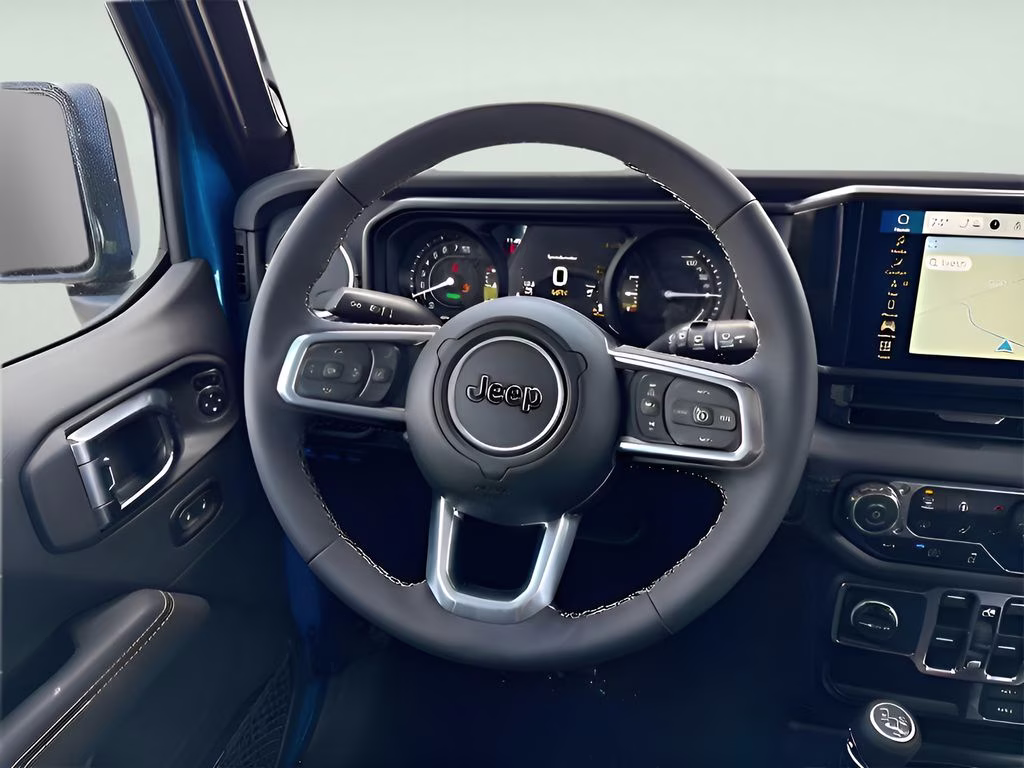 2025 Hydro Blue Pearl Coat Jeep Wrangler Sahara 4xe Quick Order Package 29Q Backcountry 4xe 4X4 SUV