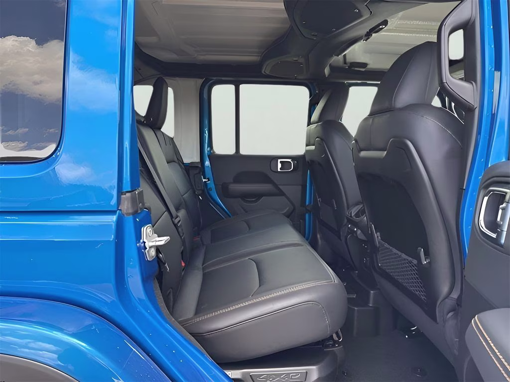 2025 Hydro Blue Pearl Coat Jeep Wrangler Sahara 4xe Quick Order Package 29Q Backcountry 4xe 4X4 SUV